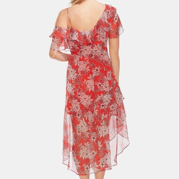 Vince Camuto Asymmetrical Floral Dress - Picture 2 of 6